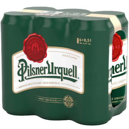 Obrázek Pilsner Urquell světlý ležák plech 6x0,5l