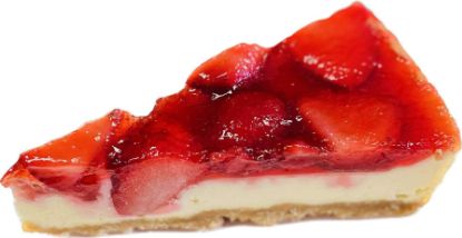 Obrázek Cheesecake s jahodami řez