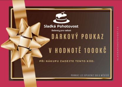 Obrázek Digitální Dárkový poukaz na 1000Kč