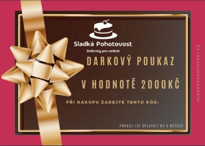 Obrázek Digitální Dárkový poukaz na 2000Kč