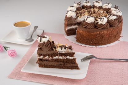 Obrázek Valentýnský dort harlekýn ve tvaru SRDCE