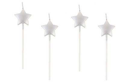 Obrázek Dortová svíčka stříbrná hvězda