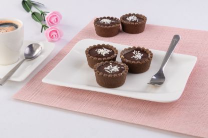 Obrázek Čokoládové košíčky s tvarohovou náplní 16ks