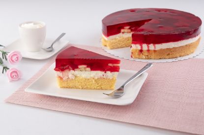 Obrázek Bezlepkový jahodovo-banánový dort