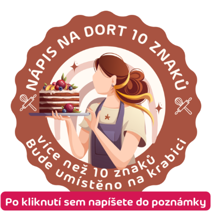 NÁPIS NA DORT (10 ZNAKŮ)