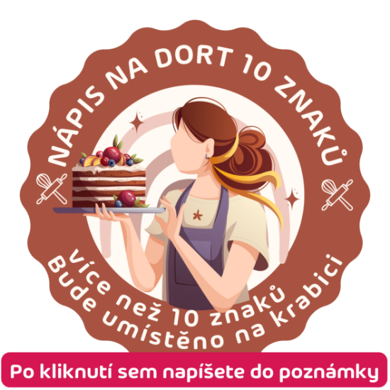 NÁPIS NA DORT (10 ZNAKŮ)