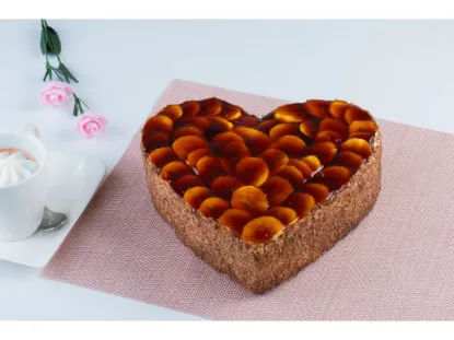 Obrázek Banánový dort ve tvaru SRDCE